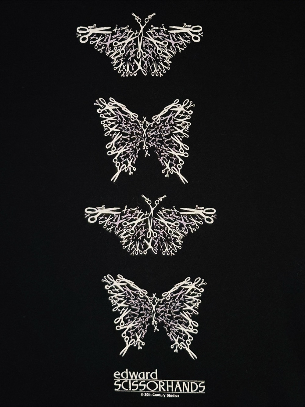 Edward SCISSORHANDS ladies Black Graphic Tee